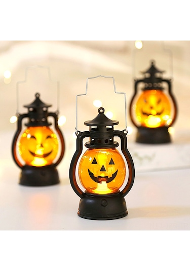 Geeroyoo Halloween Dekorasyon Led Kıvırcık Işığı - Dayanıklı Plastik Balkabak Şekilli, Taşınabilir Kanca Tasarımı, Parti Ve Festivaller İçin Diğer