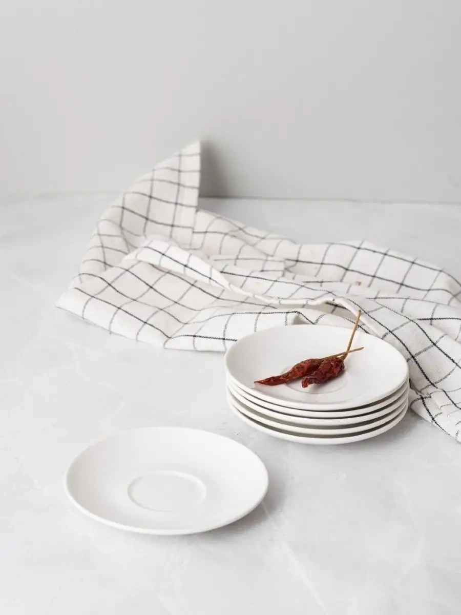 Kunstwerk Kahve Tabağı Seti 10.5 Cm 6 Parça 74419672 Beyaz