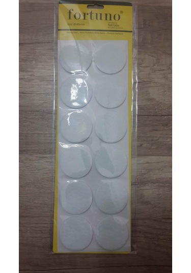 Mobilya Masa Sandalye İçin 1 Paket Daire / Kare Yapışkanlı Keçe Kahve-Beyaz