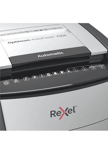 Rexel Optimum AutoFeed + 750X Otomatik Çapraz Kesim Evrak İmha Makinesi