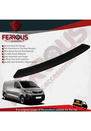 Peugeot Expert Jumpy Arka Tampon Üstü Koruyucu N11.1732