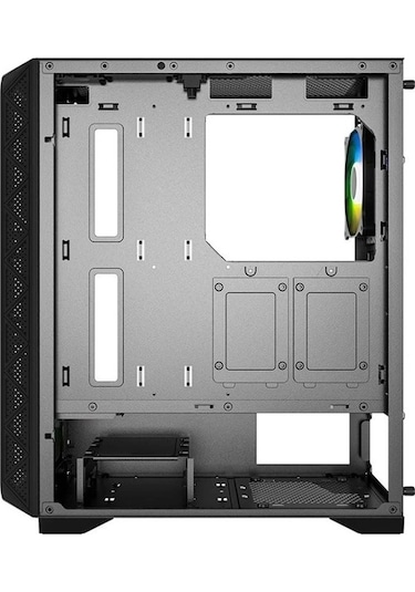 PowerBoost PB-PS5846B 600W ATX USB 3.0 Rainbow Fanlı Mesh Gaming Siyah Kasa