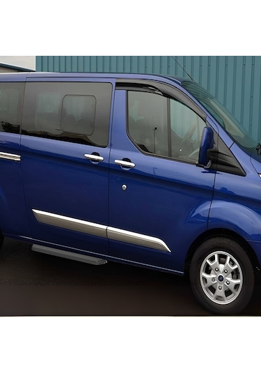 Ford Tourneo Custom Uyumlu 2012-2023 Krom Kapı Kolu 4 Kapı Paslanmaz Çelik