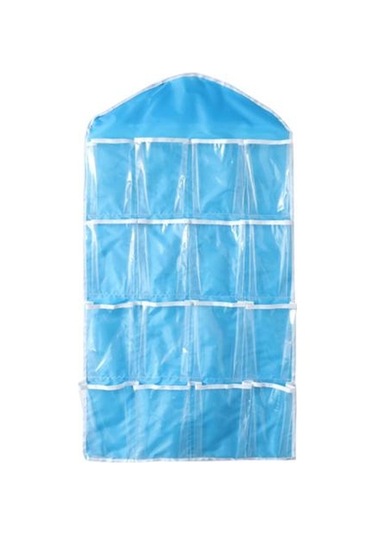 Mavi Dolap Çok Amaçlı Asılı Çanta Çorap Sütyen İç Giyim Raf Askı Depolama Organizatör Mavi Mavi Dolap Çok Amaçlı Asılı Çanta Çorap Sütyen İç Giyim Raf Askı Depolama Organizatör Mavi