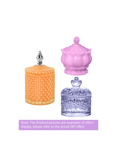 Xiyyadms Tip 3 Silikon Kalıp: Dıy Epoksi Reçine İle Ev Dekorasyonu, Makyaj Aletleri Ve Şeker Saklama Kutusu Beyaz