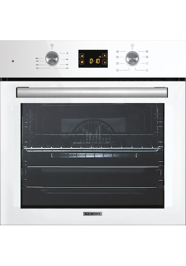 Kumtel B66-S2 DDT - KO-40TAHDF - DA6-835 Dokunmatik Beyaz Cam Ankastre Set