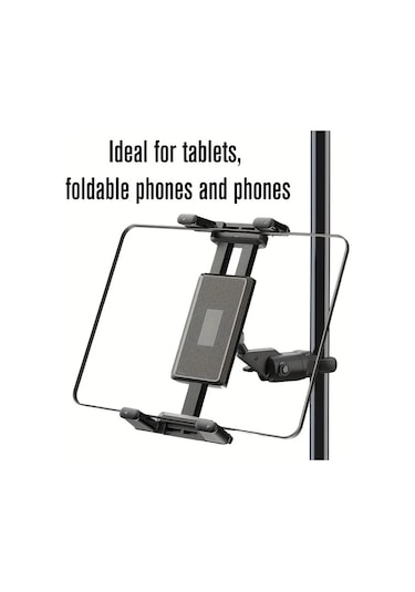 Honeybeeshop Yeni Tablet Tutucu Telefon Tutucu Black Mikrofon Standı Bariyer Ve Gidon İçin 4 7 İla 13 Inç Ekran