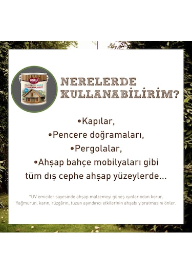 Ünlü Protect Aqua Su Bazlı Dış Cephe Vernik 1L