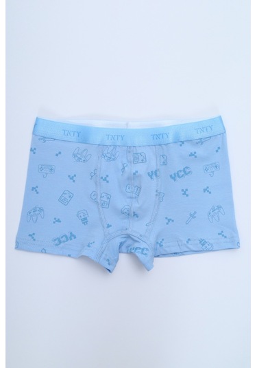 Toontoy Erkek Çocuk Çok Desenli 4lü Paket Boxer Çok Renkli