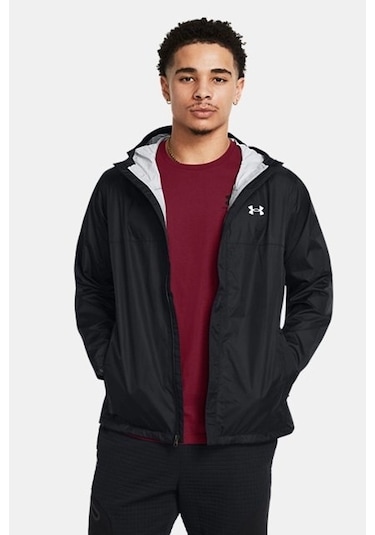 Under Armour Cloudstrike Erkek Yağmurluk Siyah