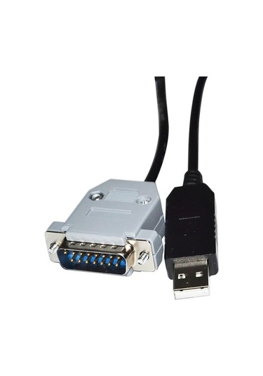 Fortunelane Usb-dub 15 Pın Db-15 Erkek Konnektörü Rs232 Seri İletişim Kablosu 3 Metre