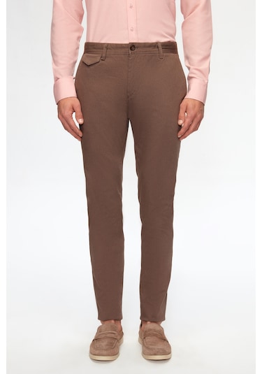 Twn Slim Fit Vizon Armürlü Chino Pantolon 6ecc3s208232m Çok Renkli