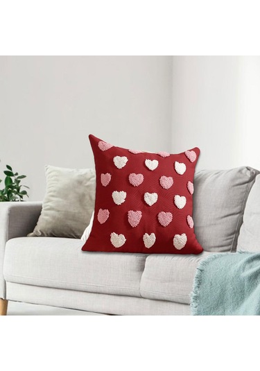 Suntek Nakışlı Yastık Kılıfı Kanepe Oturma Odası Yatak Ev Stil D