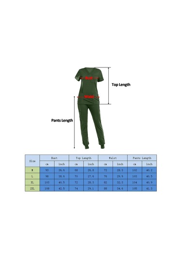 Dolıty Çok Cepli V Yaka İş Elbisesi Ile Nefes Xl-yeşil