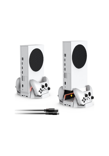 Cbtx Xbox Serisi S / X Dikey Soğutma Şarj Standı Çift Denetleyici Tutucu Taban