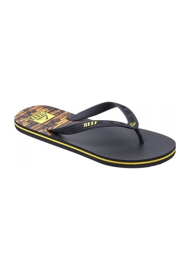 Reef Seasıde Prınts Erkek Terlik Ref.cj0311 Siyah