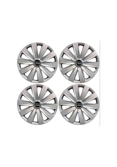 Citroen C3 16'' Inç Gri 4lü Set Jant Kapağı Çelik Jant Görünümlü