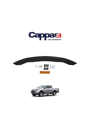 Cappafe Mitsubishi L200 Ön Kaput Koruma Rüzgarlık 4Mm Abs 15-1