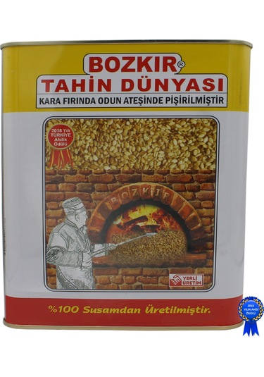 Bozkır Tahin Dünyası Kepekli Tahin Teneke 1750 G