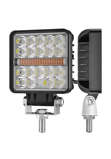 Off Road Çakarlı Drl Gündüz Led Kare Çalışma Lambası Ve Sis Farı