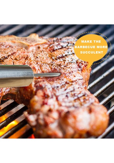 Geeksen Bbq Şırıngası Baharat İğnesi Hindi İğnesi Baharat Şırıngası Pişirme Şırıngası 20z Et Şırıngası 3 İğne Çok Renkli