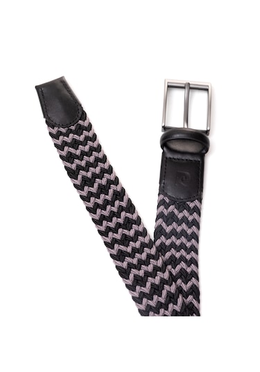 Pierre Cardin Multi Renk Örgü Erkek Kemer En 3,5 Cm Pc-1745 Siyah - Arduvaz