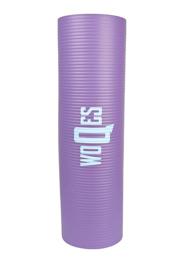 Woqes Konforlu Ve Kaymaz Nbr Yoga Matı 10 Mm Kalınlık Ekstra Destekli Ve Dayanıklı Tasarım Mor