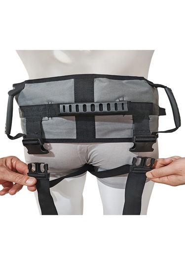 Ozclife Bacak Arası Destekli Hasta Bağlama Taşıma Kemeri - Gri