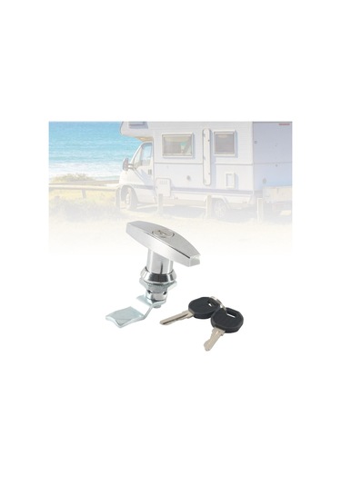 Homyl T Saplı Kilit Anahtarlı Alet Kutusu Araba Gümüş