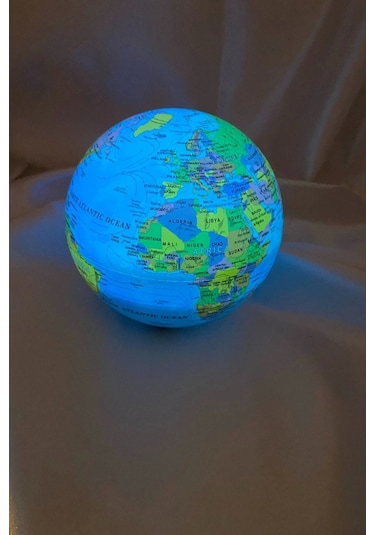 Masa Lambası Led Işık Dönen Manyetik Dünya Top Masa Süsü