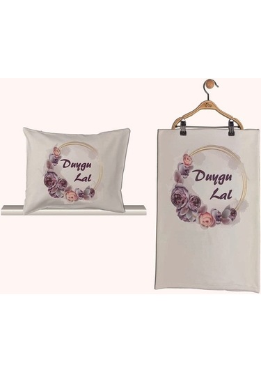 Pia Baby Gl 1919-11 Isme Özel Bebek Battaniye Yastık Seti Çok Renkli