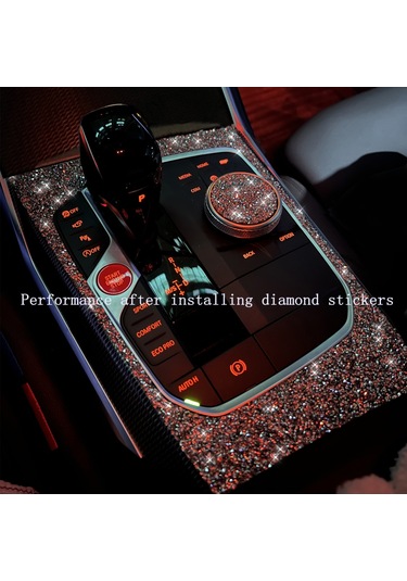 Ford Mustang 2015-2020 İçin 4 Adet Araba Dikiz Aynası Elmas Dekorasyon Etiket, Sol Ve Sağ Sürücü 1 Adet