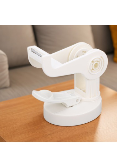 Yunboo Ofis Tahta Bant Kesici - Sürekli Mıknatıslı Tabanlı, 360 Döner, Pürüzsüz Bant Dağıtımı Ve Kesim Fonksiyonu İle Beyaz Plastik/çelik Malzeme 1