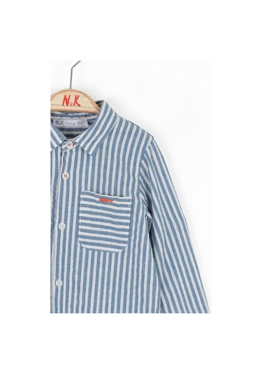 Nk Kids Erkek Bebek Captian Gömlek 48610 Mavi