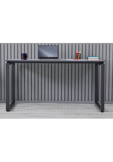 Arpelia Çalışma Masası 140x70x73 Cm Dikdörtgen Ayaklı Antrasit