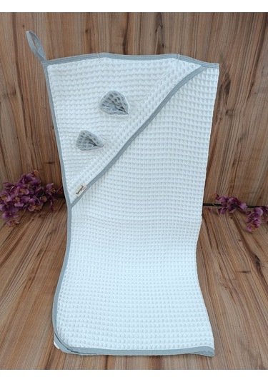 Ekru Pike Bebek Battaniyesi Doğal Organik Uyku Çift Taraflı Bebek Havlu Örtü Yenidoğan Mevsimlik Beyaz