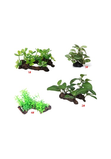 Xiyyadms Ev Dekorasyonu İçin Gerçekçi Sualtı Bitkisi Ve Kök Seti - 10x6x5cm Boyutlarında Dayanıklı Malzeme