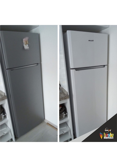 Buzdolabı Ve Bulaşık Makinesi Kapak Sticker Folyo Gri İnox