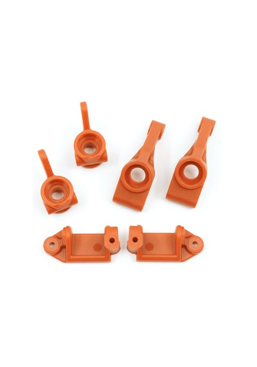 Samdoo Trax4 Slash 2wd Vxl Rc Araba Alüminyum Gövde Sürüş Bileşeni: Turuncu Ön Direksiyon Düğümü + Arka Eksen Kolu + C Kolu Yedek Seti