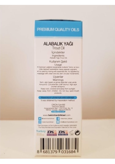 Hekimhan Alabalık Yağı 50 ML