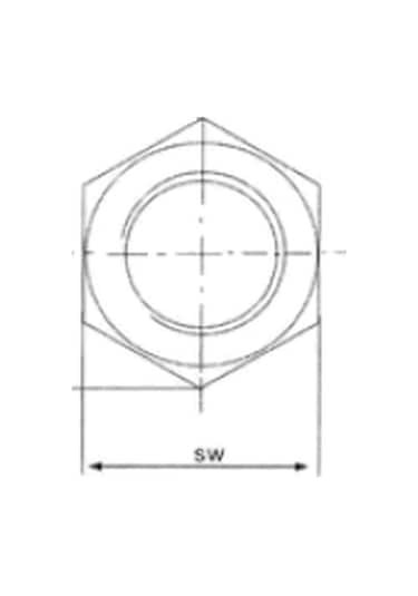 M6 Metrik Çelik Somun 50 Adet