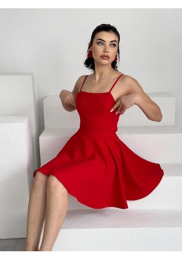 Pole İp Askılı Elbise Altın