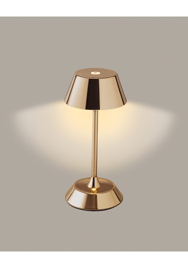 Madame Coco Bernelle Dokunmatik Abajur - Gold 8684427117484 Sarı