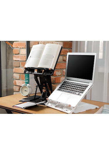 Katlanabilir Fonksiyonel Yüksek Ayarlı Laptop ve Kitap Standı