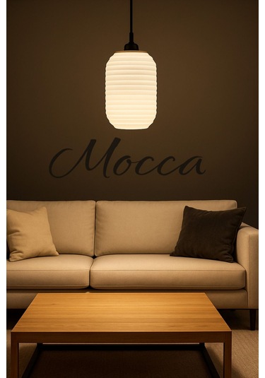 Dekoratif Avize Mocca Serisi Ev Ofis Veranda Mutfak Çap 20 Cm Çok Renkli