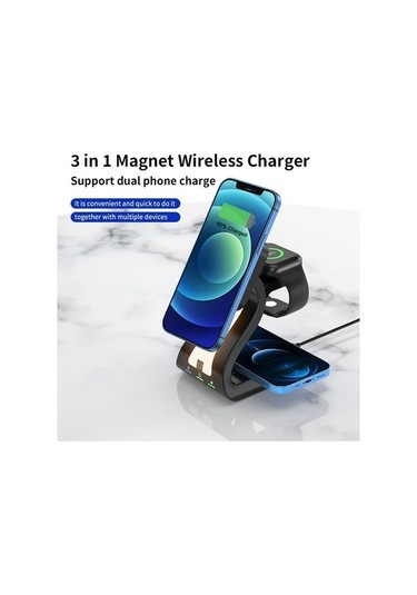 Tongxida 15w Hızlı Kablosuz Şarj Cihazı, Manyetik Telefon Standı, Çok Fonksiyonlu Şarj Aparatı, Sanbuyos Diğer