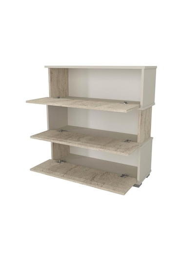 Dekorister Napolyon Ayakkabılık Kumtaşı - Traverten Beyaz