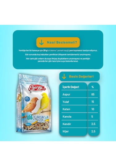 Kanarya Yemi 500 G - 12 Adet