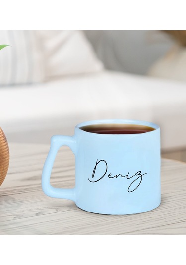 Bk Gift Kişiye Özel İsimli Pastel Mavi Middle Kupa Bardak-28, Arkadaşa Hediye, Ev Hediyesi, Doğum Günü Hediyesi, Ofis Hediyesi Kobitmeyencom30037 Bk G