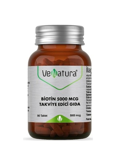Venatura Biotin 5000 Mcg 90 Tablet